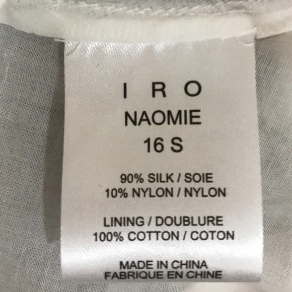 Womens M EUR 40 IRO silk metallic boho peasant top - Picture 6 of 8